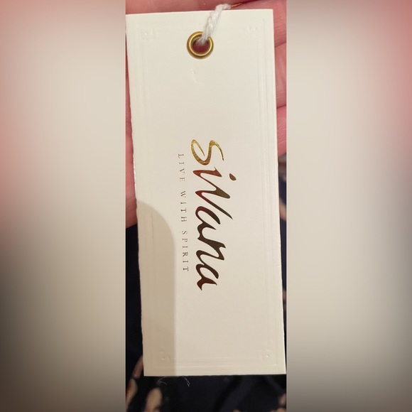 Rubyzaar by Sivana Tie Dye Navy and Beige Wrap Dress, Size S/M - Picture 6 of 7